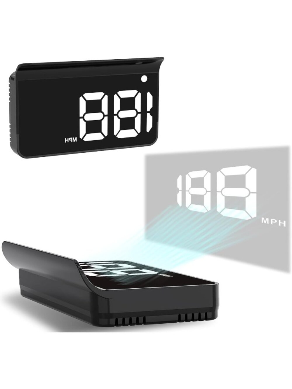 Car Heads-Up Display, GPS Speedometer & Navigation HUD - Enhanced Driving Safety